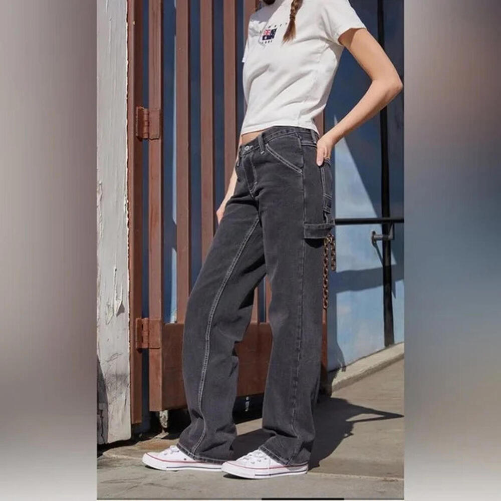 PacSun John Galt Black Crispina Low Rise Carpenter Jeans